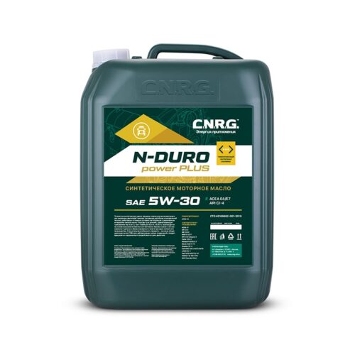 Масло моторное C.N.R.G. N-Duro Power Plus 5W-30 CI-4, ACEA E4/E7, канистра 20 л